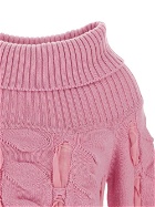 Blumarine Off Shoulders Knit Sweater