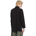 Engineered Garments Black Jersey Mock Turtleneck