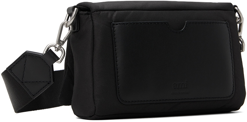 AMI Paris Black Ami De Coeur Lunch Box Bag