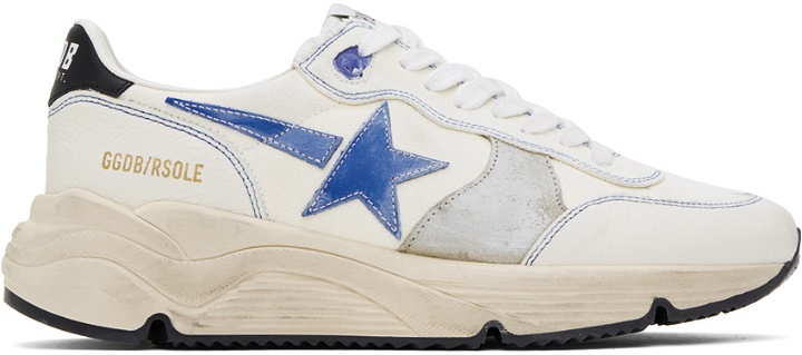 Photo: Golden Goose White Running Sole Sneakers