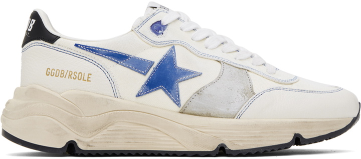 Photo: Golden Goose White Running Sole Sneakers