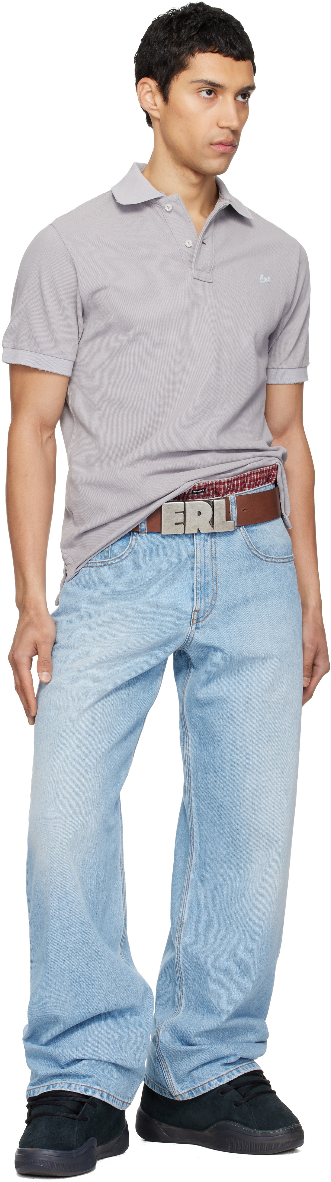 ERL Blue Woven Jeans