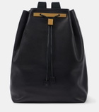 The Row Backpack 11 leather backpack
