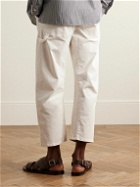 Nili Lotan - Carpenter Straight-Leg Cotton-Blend Twill Trousers - Neutrals