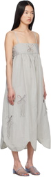 J.Kim Gray Petal Midi Dress