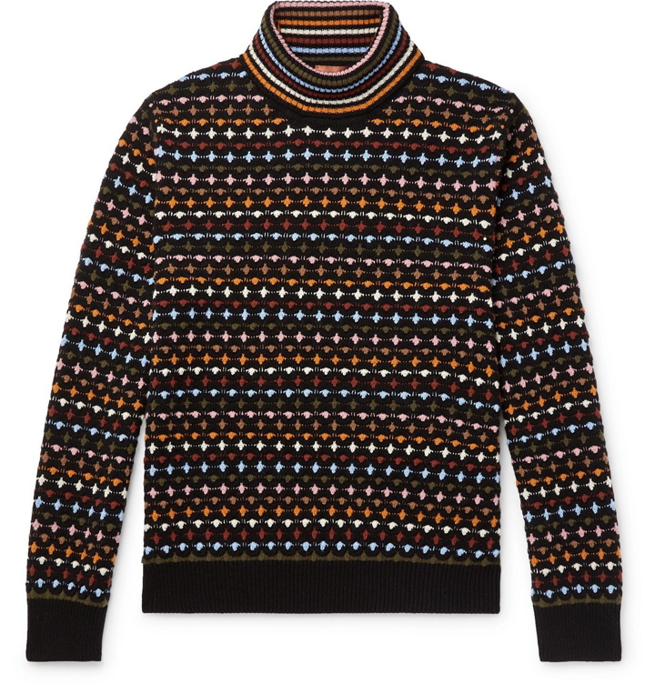 Photo: Missoni - Intarsia Wool Rollneck Sweater - Multi
