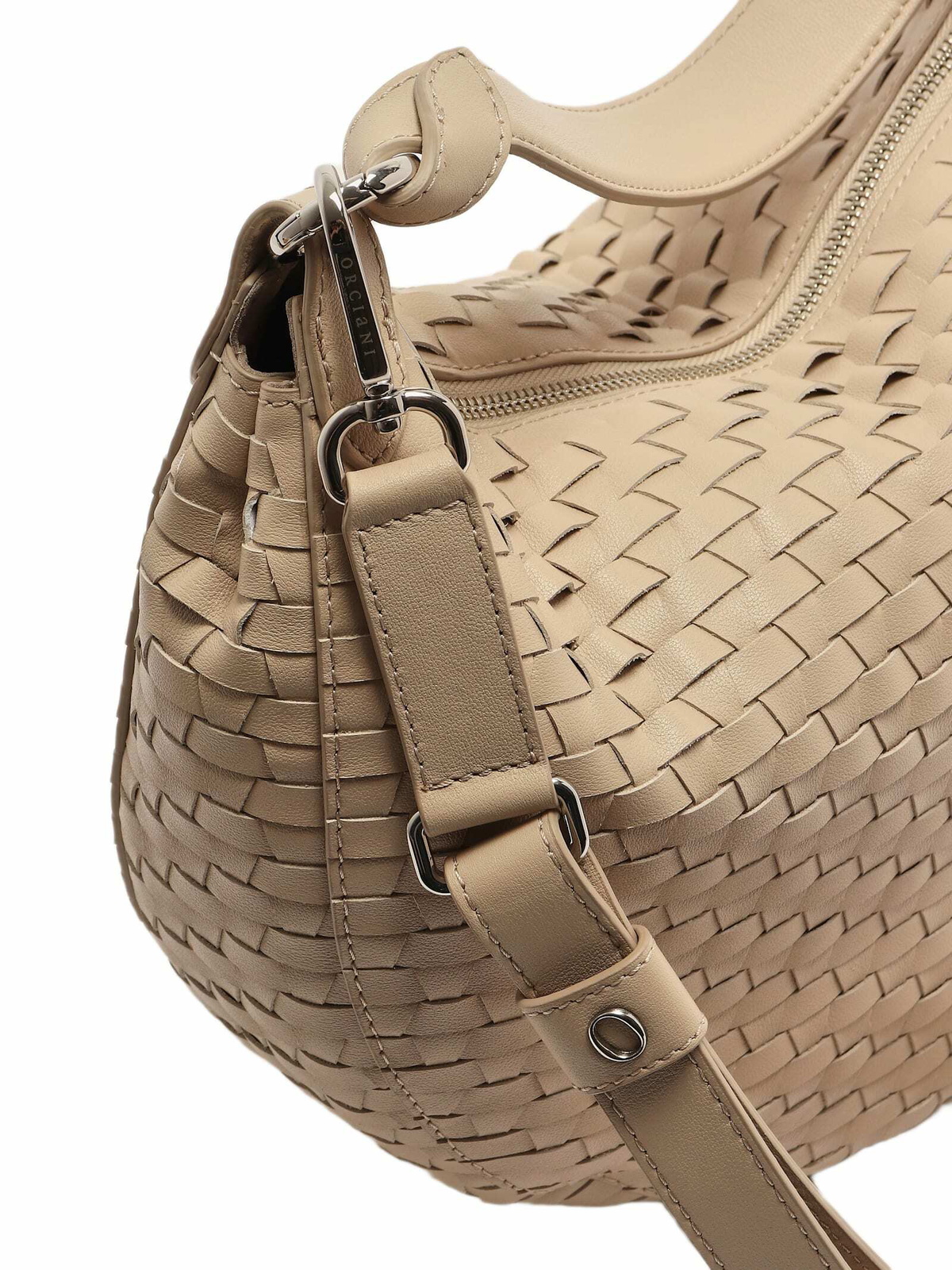 Orciani Dumpling Nappa Woven Large Intrecciata Shoulder Bag