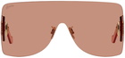 Loewe Orange Anagram Mask Sunglasses