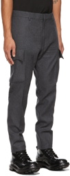 Dsquared2 Grey Wool Cargo Pants