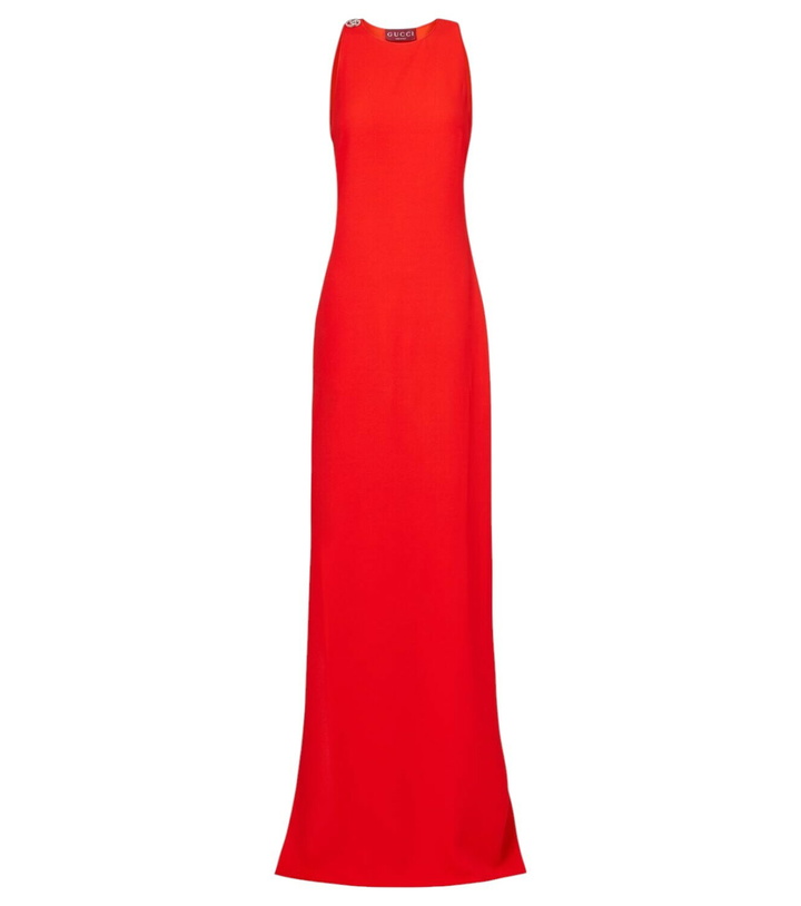 Photo: Gucci GG crystal-embellished crêpe gown