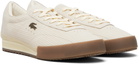 Lacoste Off-White Aura Leather Sneakers