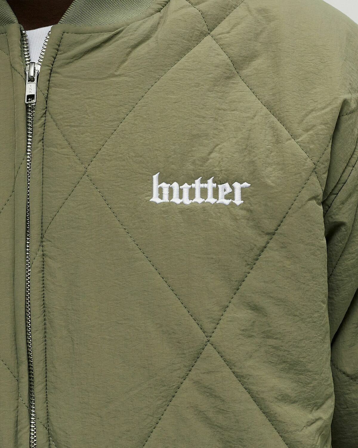 Butter Goods Frenzy Work Jacket Green Bomber Jackets Butter