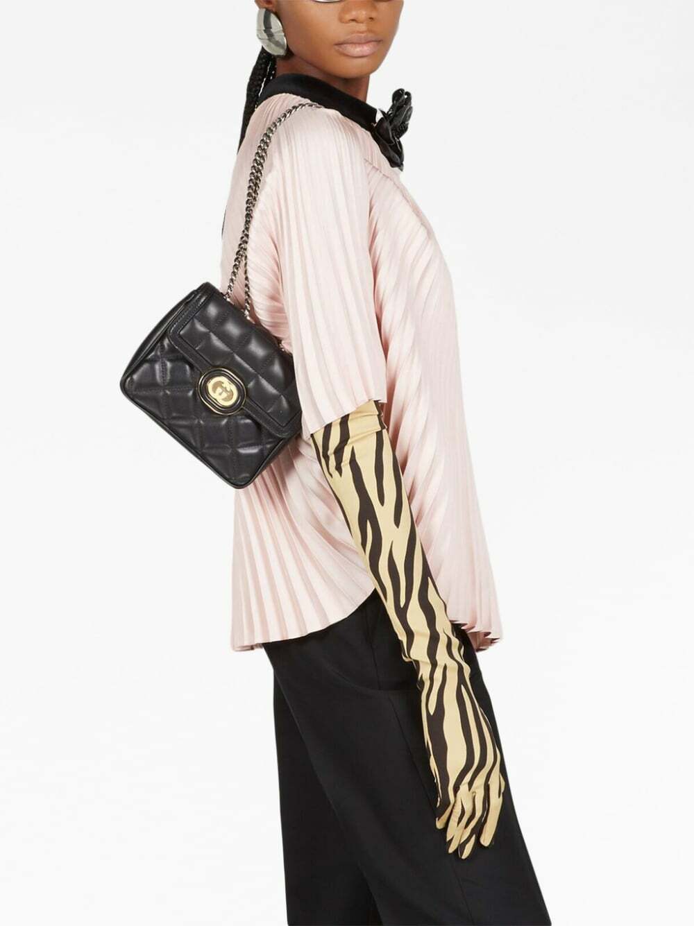 GUCCI DECO SMALL LEATHER SHOULDER BAG ショルダーバッグ GUCCI - Gucci Deco Mini Leather Shoulder Bag Gucci
