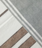 Brunello Cucinelli - Striped linen beach towel