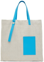 PB 0110 SSENSE Exclusive Blue HB 2 Tote