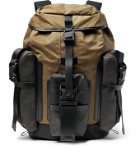 Master-Piece - Rogue Leather-Trimmed Coated-Cotton, CORDURA Ripstop and Nylon Backpack - Neutrals