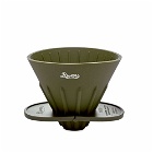 Rivers Cave Reversible Coffee Pour Over & Holder in Olive