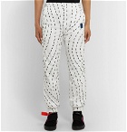 Off-White - Slim-Fit Tapered Logo-Print Shell Track Pants - White
