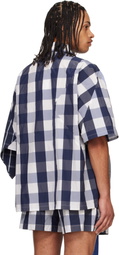 Walter Van Beirendonck Blue Ringling Shirt