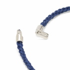 Miansai Men's Cruz Rope Bracelet in Blue/Silver