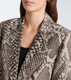 Joseph Birch snake-print satin twill blazer