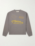 Cherry Los Angeles - Logo-Print Cotton-Mesh T-shirt - Gray