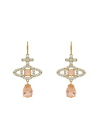 Vivienne Westwood Olympia Pavé Drop Earrings - Gold - One Size