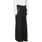 Sulvam Black Wide Trousers