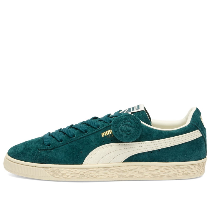 Photo: Puma Suede Charles F. Stead IV Sneaker in Persian Blue/White
