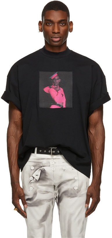 Photo: Jean Paul Gaultier SSENSE Exclusive Black Les Marins Tanel T-Shirt