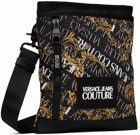 Versace Jeans Couture Black Logo Couture Messenger Bag