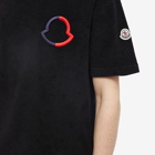 Moncler Men's Logo Outline T-Shirt in Black