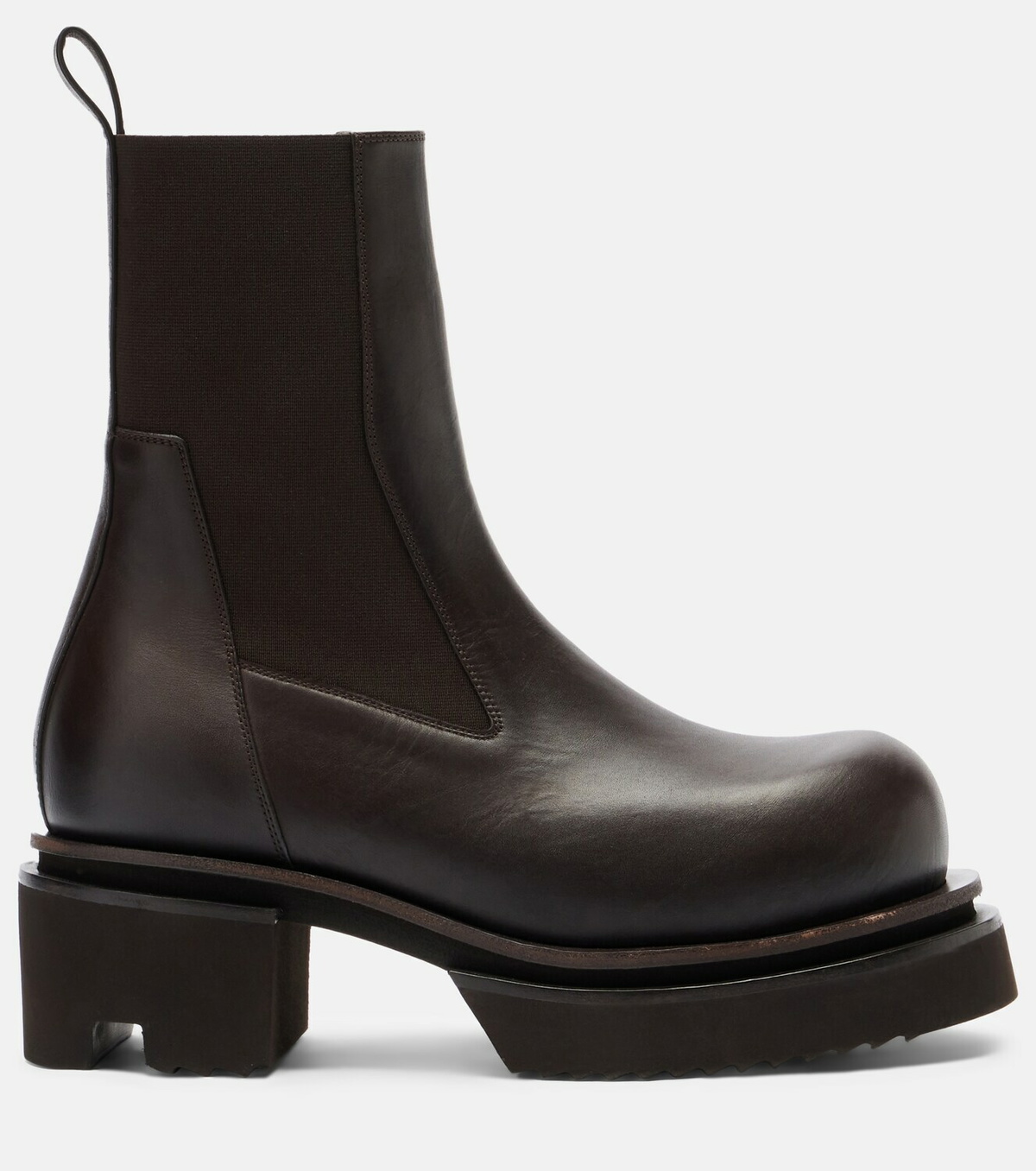 Rick Owens Beatle 60 leather platform Chelsea boots