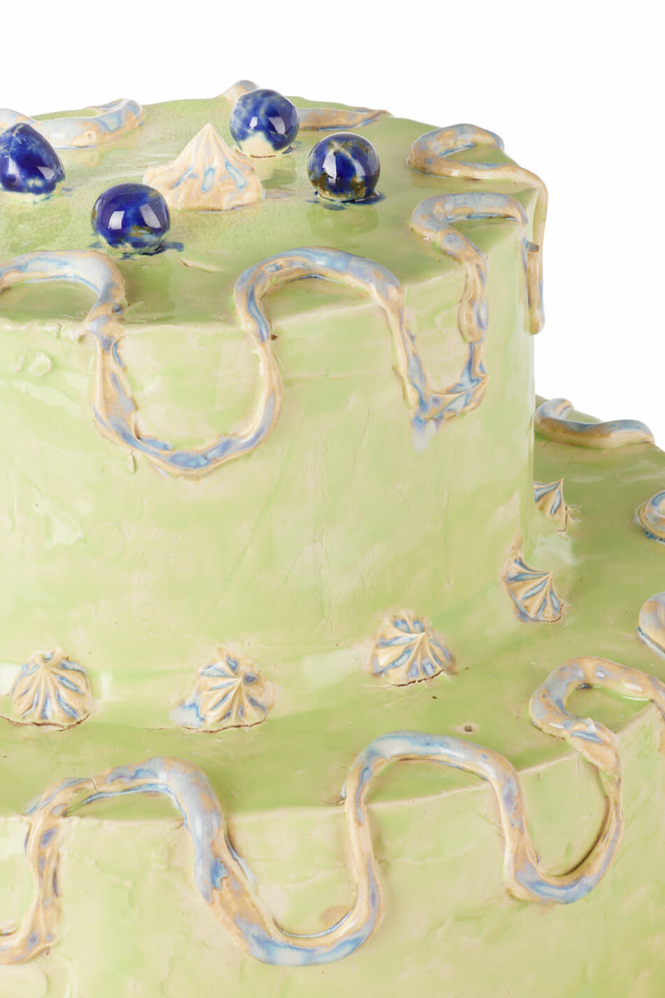 NIKO JUNE SSENSE XX Green Large Birthday Cake Candle Holder NIKO JUNE