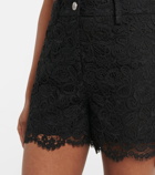 Staud - Lena lace cotton shorts