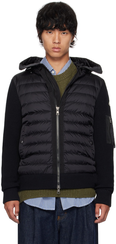 Photo: Moncler Black Hooded Down Jacket