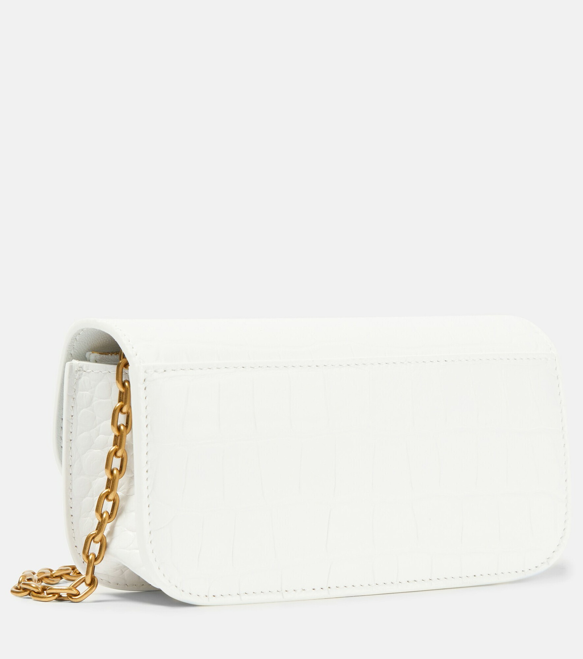 Balenciaga Black Calfskin Leather Gossip XS Chain Crossbody