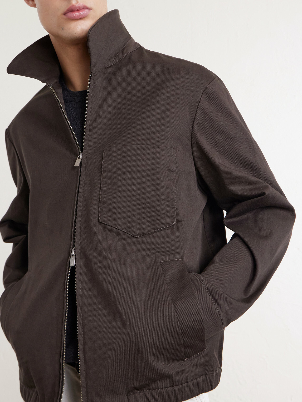 Barena - Cotton-Blend Gabardine Blouson Jacket - Brown