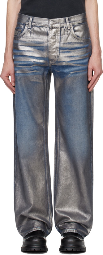 Photo: MISBHV Silver Coated Dirt Jeans