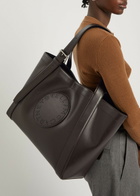 Stella Mccartney Logo Faux Leather Tote - Dark Chocolate - One Size