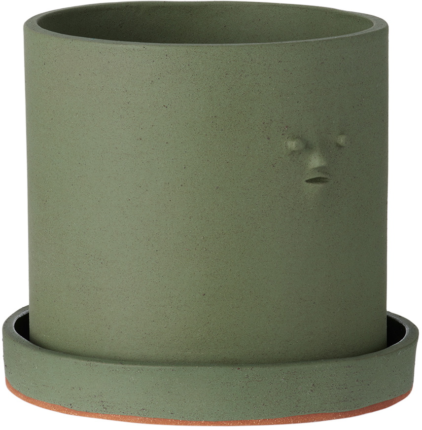 Rami Kim Studio Green Mini Face Planter Set