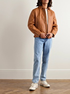 Nudie Jeans - Eddy Slim-Fit Leather Jacket - Brown