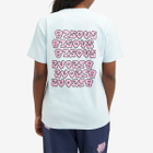 Bisous Skateboards Women's Slime T-Shirt in Cool Blue