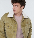 Acne Studios Faux shearling-trimmed bomber jacket