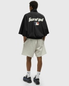 Fear of God Essentials MLB 3/4 SLEEVE HALF ZIP JACKET Black Mens Half-Zip