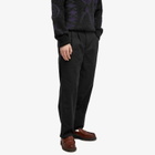 Garbstore Men's Pleated Wide Easy Trousers in Black