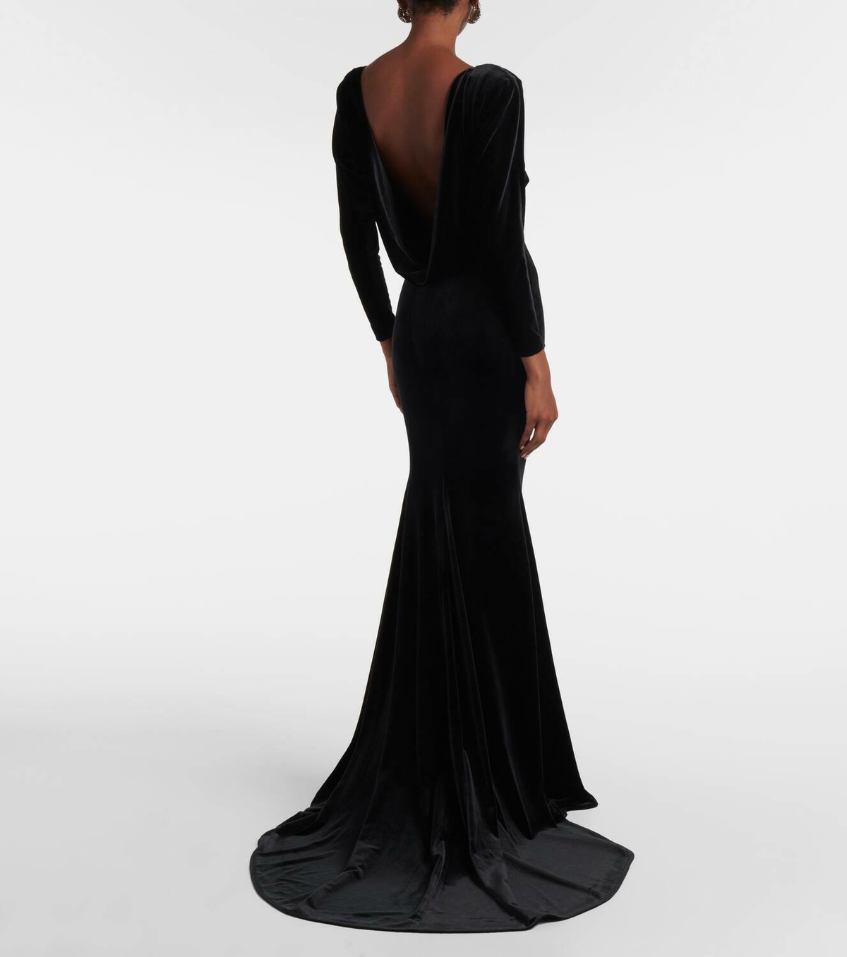 Alex Perry Open-back velvet gown Alex Perry