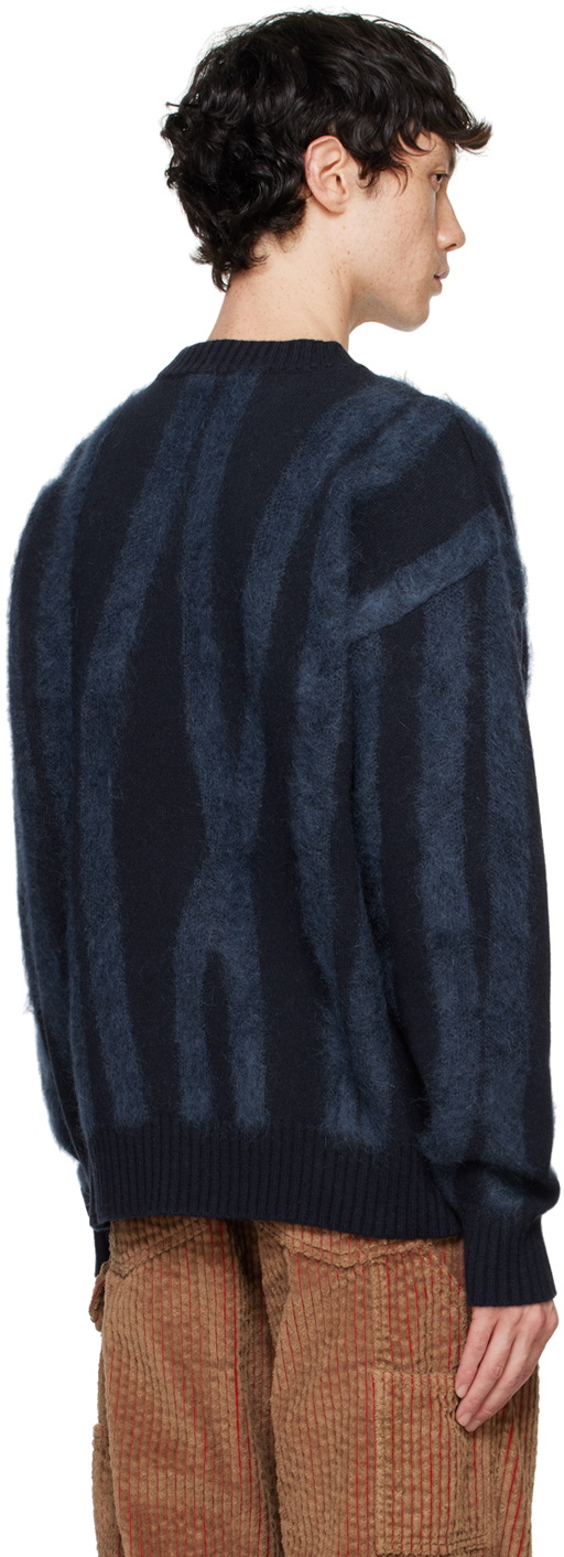 le PÈRE Blue Tyndell Stripe Sweater