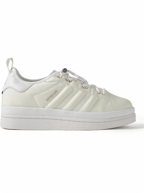 Photo: Moncler Genius - adidas Originals Campus Leather-Trimmed Quilted GORE-TEX™ Sneakers - White