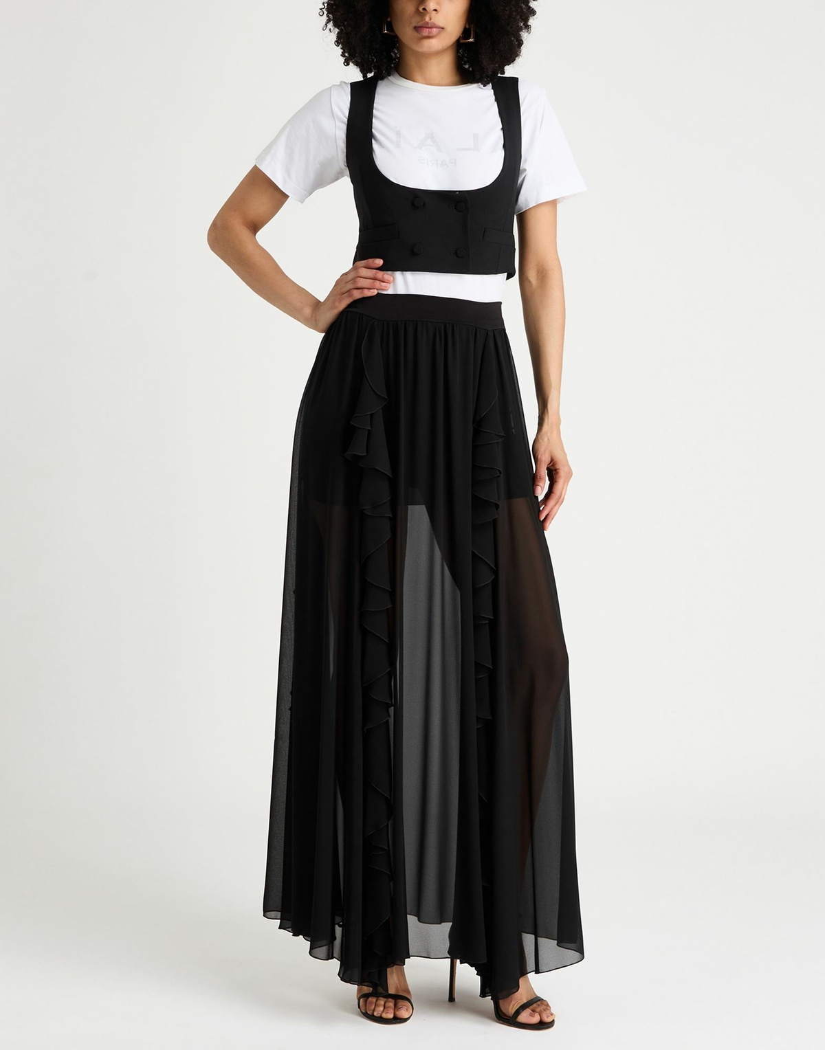 Dondup Womens Tailored Vest in Black